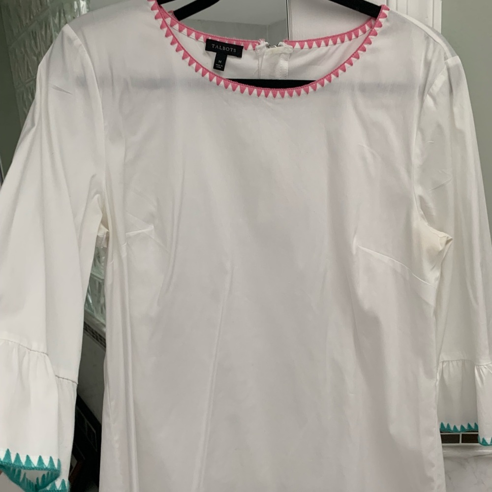 Talbots  white blouse